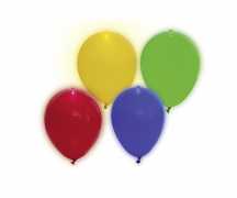 LED-Luftballons - blinkend -  bunt - 4 Stück/Paket