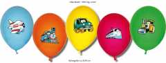 Luftballon mit Druck "Fahrzeuge" -  20 Stück