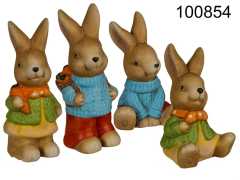 bunter Keramik-Osterhase - verschiedene Ausführung