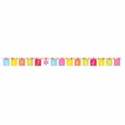 Happy Birthday-Girlande mit Blumen 267cm aus Karton ▷ Partyzubehör jetzt bestellen!