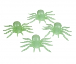 Spinnen  - glow in the dark - 10 x 7 cm - 4 Stück