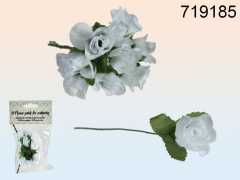 Streublumen - Rosen - weiß - 18 Stück