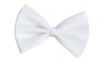 Satin-Schleife - weiß - 14 cm