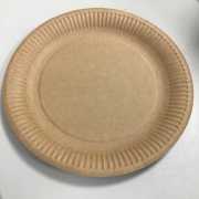 Pappteller - braun -  Durchmesser: 23 cm  - 50 Stück