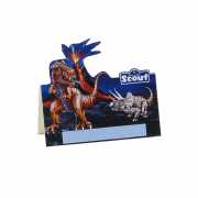 Tischkarten "Tyranno" - 8 Stück/Paket