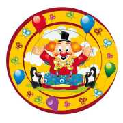 Papp-Teller "Clown" - 8 Stück