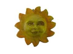 Sonne aus Kunststoff - Durchmesser: 4 cm