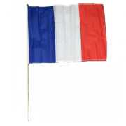 Frankreichfahne am Stab 30 x 45 cm