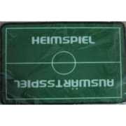 Fußballfußmatte "Heimspiel - Auswärtsspiel"