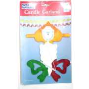 Weihnachtsgirlande "Kerzen" -  Länge: 3,60 m