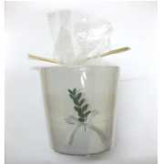 Glaskerze "Believe" - Durchmesser: 9 cm - Höhe: 10 cm