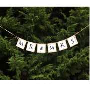 Girlande "Mr & Mrs." - Länge: 77 cm