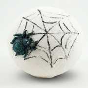 Kugelkerze mit Spinne - Durchmesser: 80 mm