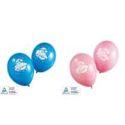 Luftballon "It's a boy" oder "It's a girl" - 5 Stück - Farbe: hellblau oder rosa