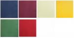 Serviette - uni - 3-lagig - 33 x 33 cm - 1/4-falz - 250 Stück/Paket - Farbe: dunkelblau, bordeaux, creme, gelb, dunkelgrün, rot oder weiß