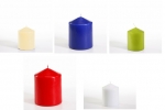 Stumpenkerze - Durchmesser: 80 mm - Höhe: 100 mm - verschiedene Farben