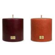 Stumpenkerze - Durchmesser: 100 mm - Höhe: 160 mm - Farbe: bordeaux oder terracotta