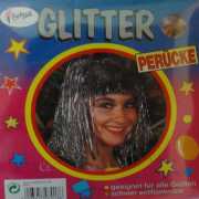 Glitzerperücke - rot