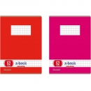 Oktavheft - DIN A6 - kariert - 32 Blatt - Farbe: pink oder rot