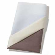 Origamiservietten "Bestecktasche" - creme/blau - 40 x 40 cm - 1/4-falz -1-lagig (Airlaid) - mit Faltanleitung  -12 Stück