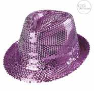 Paillettenhut - pink
