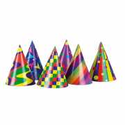Partyhüte - Höhe: 15 cm - 6 Stück