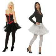 Petticoat - Farben: schwarz oder weiß - Größe: 34/36, 38/40 oder 42/44
