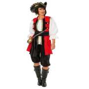Piratinenkostüm Edelpiratin - 3-teilig - Größe: 36 oder 38