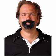 Schurr- und Kinnbart schwarz