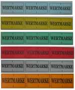 Wertmarken - teilbar - 2000 Stück/Rolle - verschiedene Farben